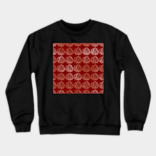 Rose Graphic Fade Copper on Dark Red 5748 Crewneck Sweatshirt